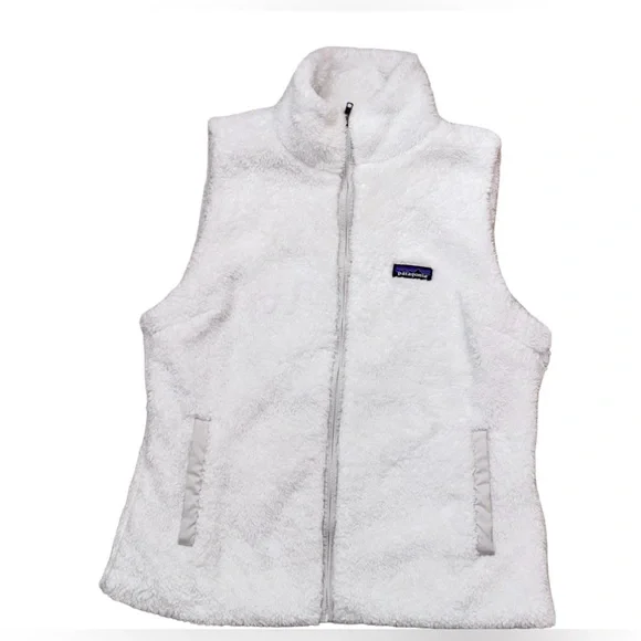 PATAGONIA White fur vest women’s size xl fleece jacket - Picture 9 of 17